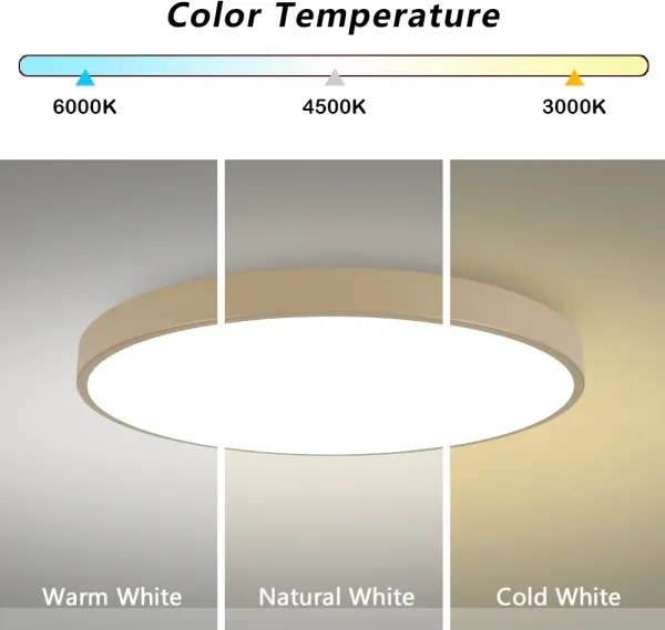 Brilagi-LED Plafonieră POOL LED/128W/230V 3000/4000/6000K diam. 100 cm bej