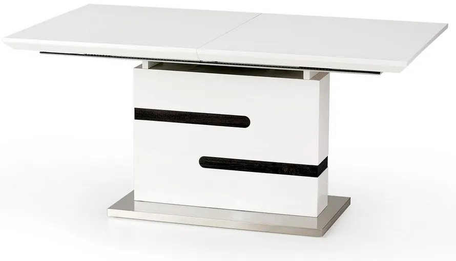 Masa de bucaterie Monaco, alb/gri