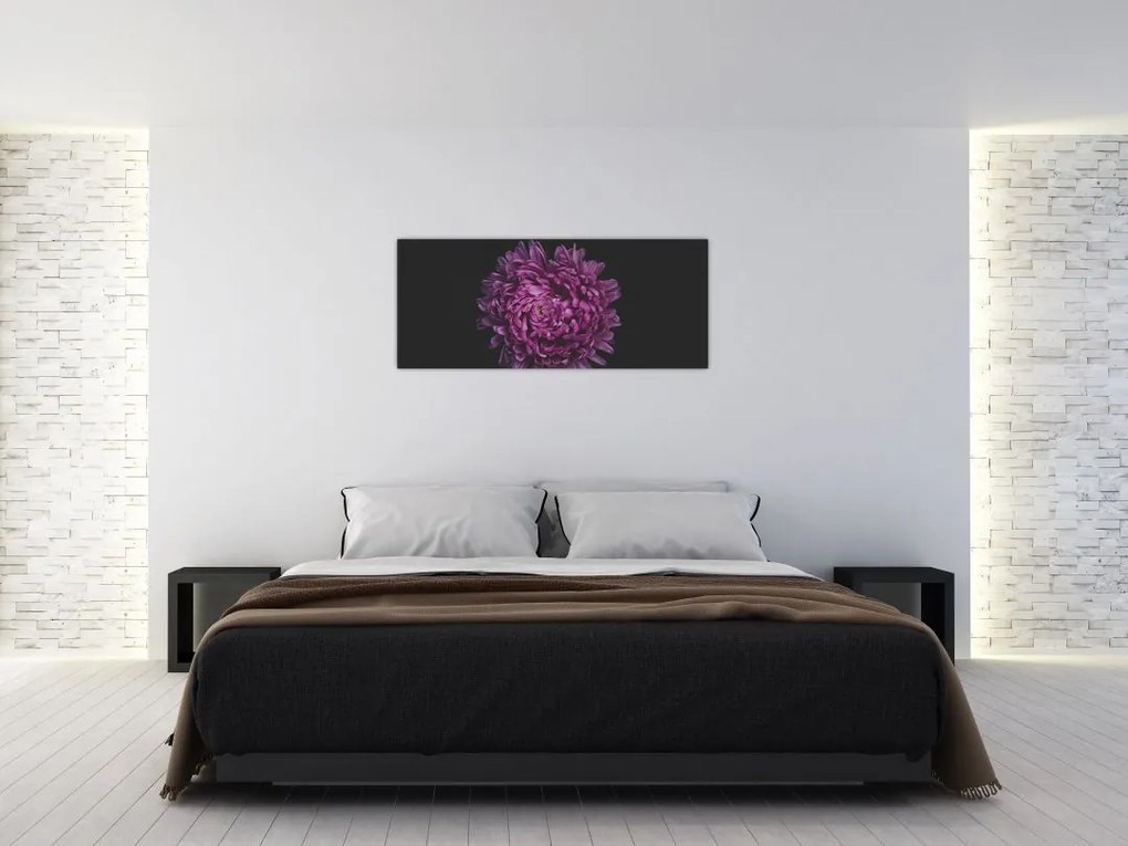 Tablou cu floare violetă (120x50 cm)