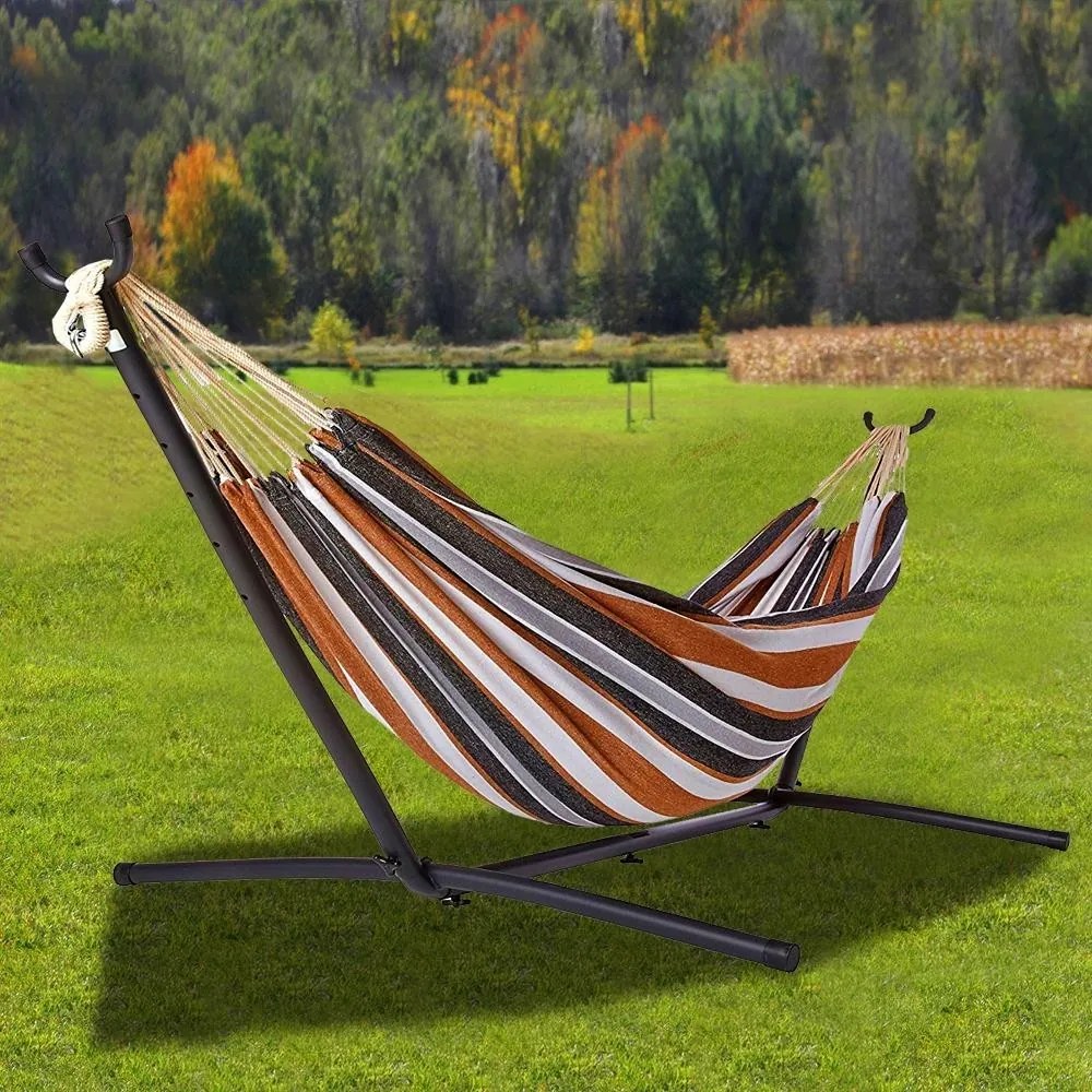 Hamac Relaxant Avenberg BELINDA - maro-negru-gri-alb