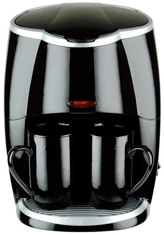 Cafetiera Rosberg R51170A, 450W, 250ml, 2 cani, Filtru detasabil, Negru