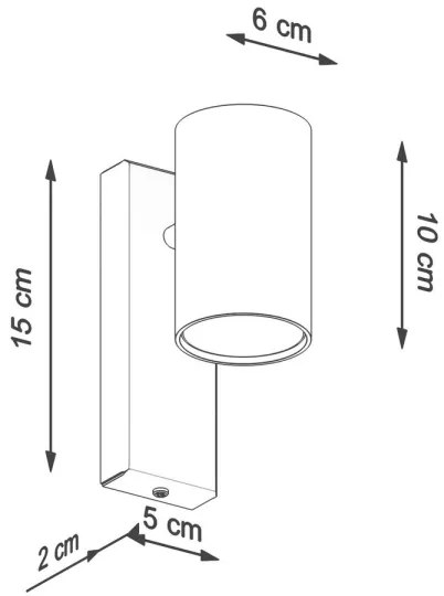 Aplică UTTI 1xGU10/40W/230V albă Sollux SL.1076