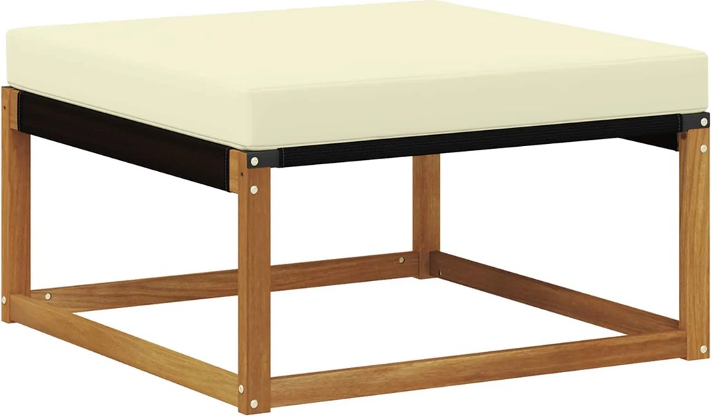 vidaXL Taburet pentru exterior Lemn Solid de Acacia natural