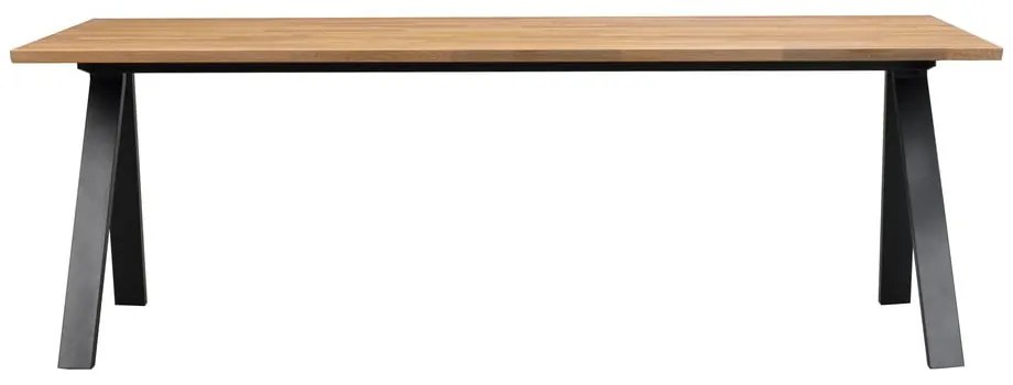 Masă de dining extensibilă cu blat din lemn de stejar 220x100 cm Carradale - Rowico