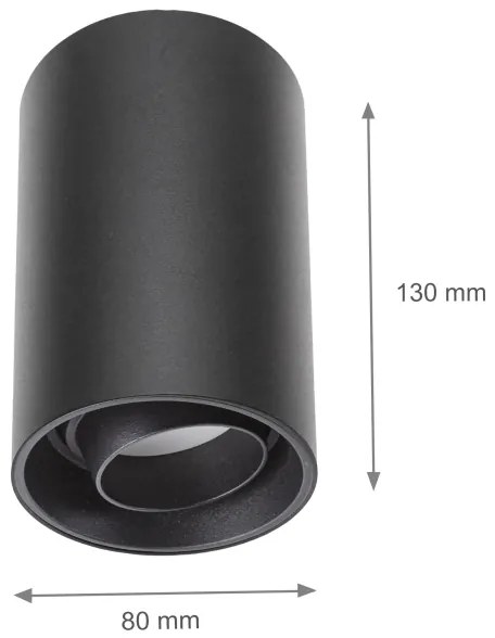 Spot CHLOE 1xGU10/50W/230V negru