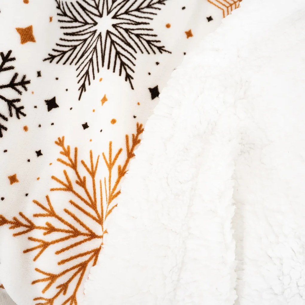 Pătură imitație blăniță 4Home Snowflake Glamour, 150 x 200 cm