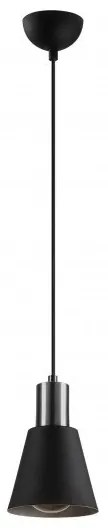 Lustră pe cablu KEM 1xE27/40W/230V neagră