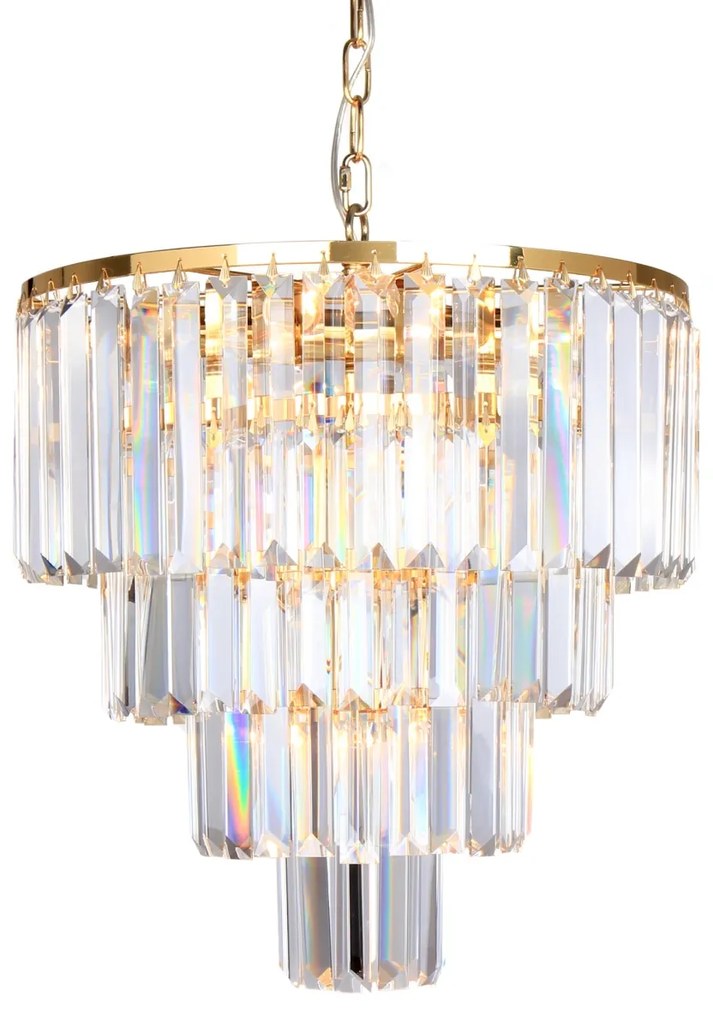 Lustra eleganta design deosebit AMEDEO, auriu 17106/4+1-GLD ZL