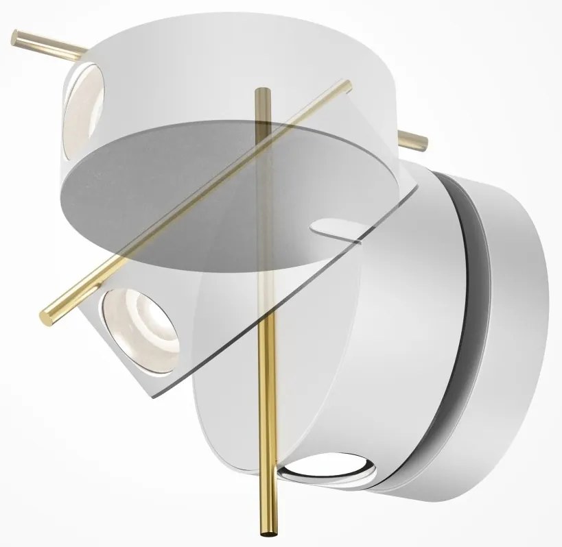 Aplica LED ambientala reglabila design modern minimalist Nuance alb/auriu