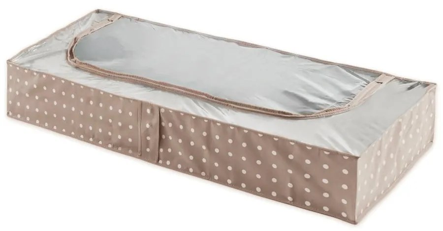 Cutie mică pentru depozitare Compactor Dots, 46 x 107 cm, bej