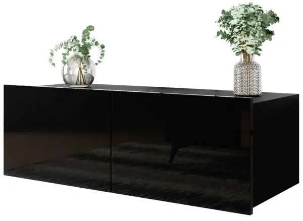 Dulap de perete CALABRINI 34x105 cm negru