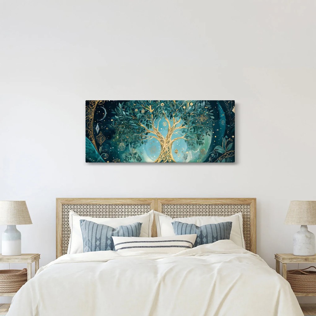 Tablou – Arborele vieții în univers (120x50 cm)