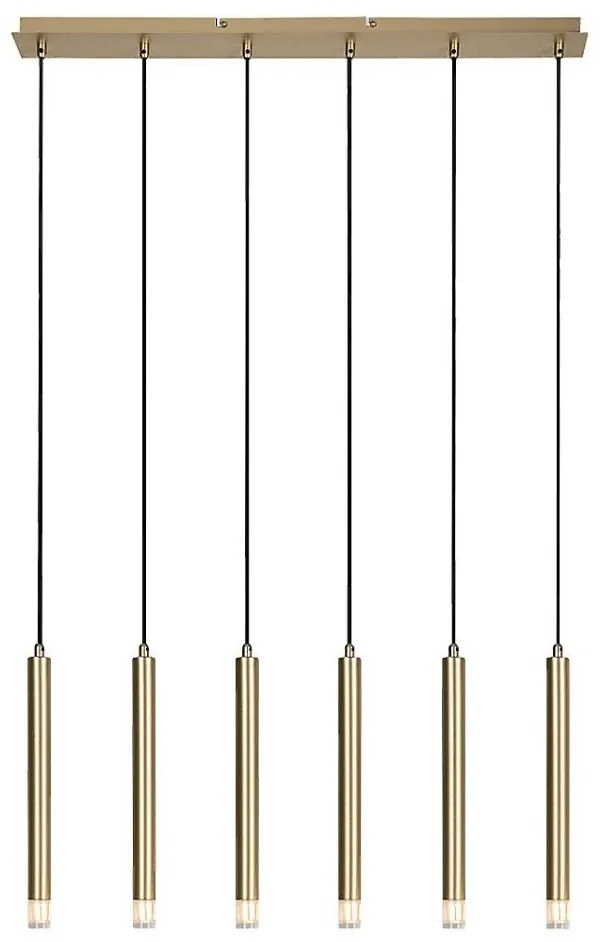 Lustra suspendata stil minimalist Ramira 6L aurie