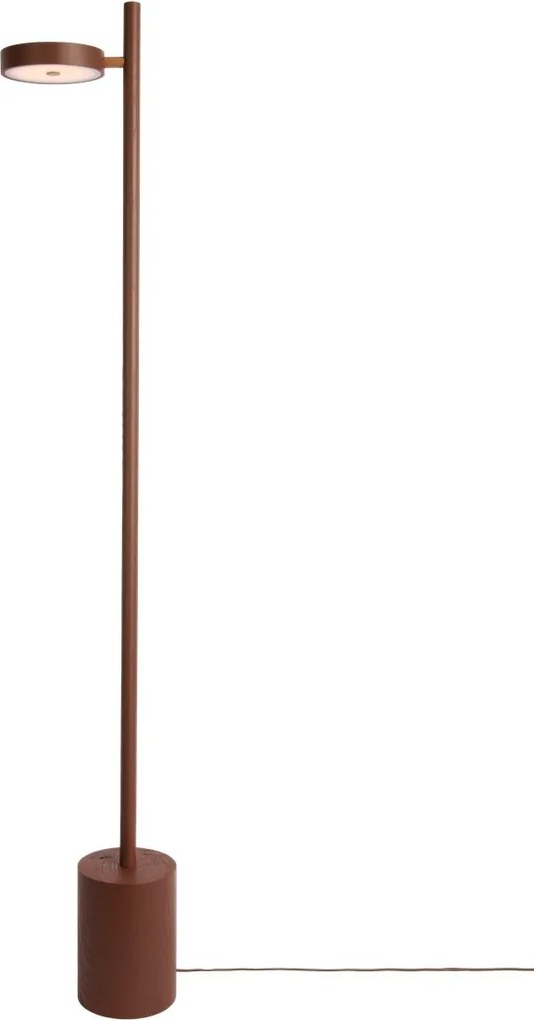 Lampadar LED din lemn de frasin maro Okinawa