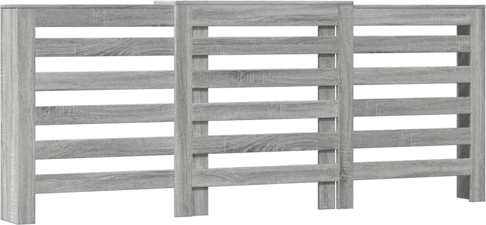 vidaXL Mască pentru calorifer sonoma gri 205x21,5x83,5 cm lemn