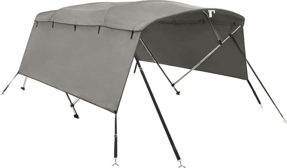 vidaXL Parasolar Bimini 4 arcuri pereți laterali, 243x(185-198)x137 cm