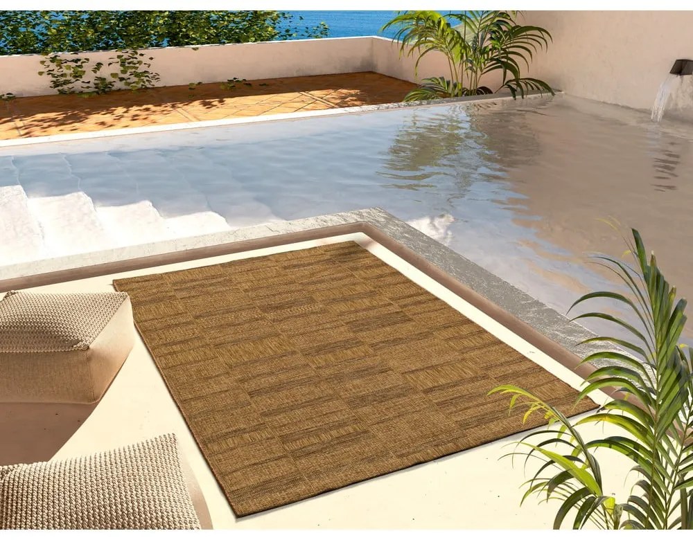 Covor de exterior maro 120x170 cm Guinea Natural – Universal