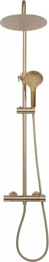 Coloana de dus cu termostat Rea Vincent palarie 1 functie auriu periat