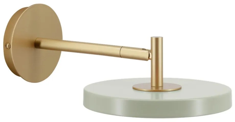 Aplică de perete verde-deschis LED cu intensitate reglabilă ø 15 cm Asteria Wall Short – UMAGE