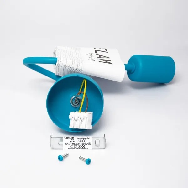 Aplica LED de perete OXFORD 1xE27/15W/230V albastră