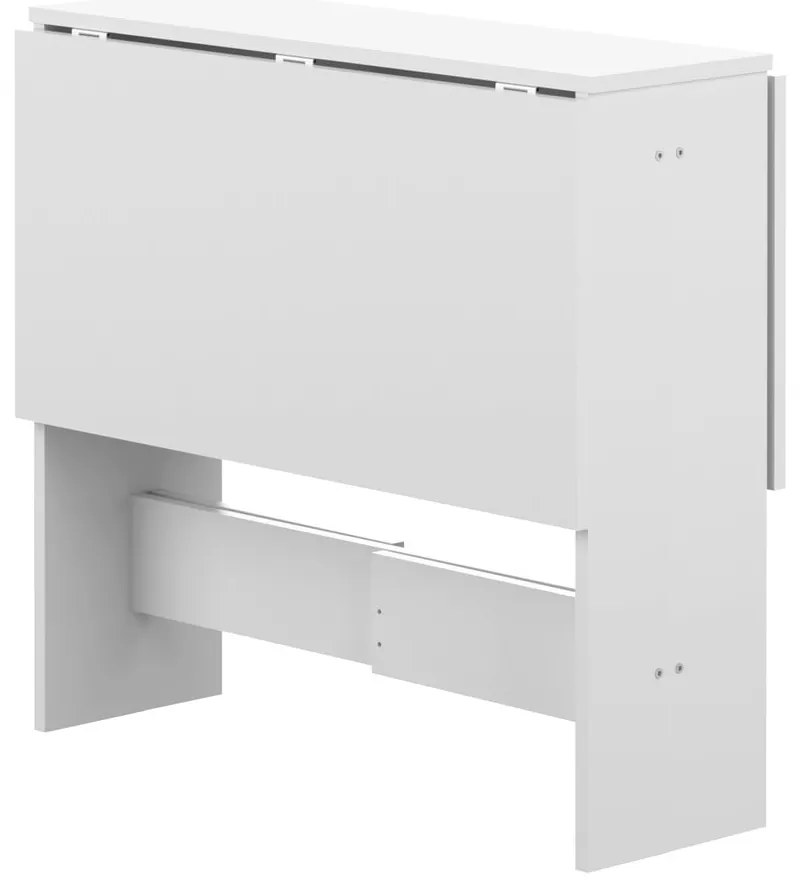 Masă de dining extensibilă cu blat alb 76x28 cm Papillon – TemaHome