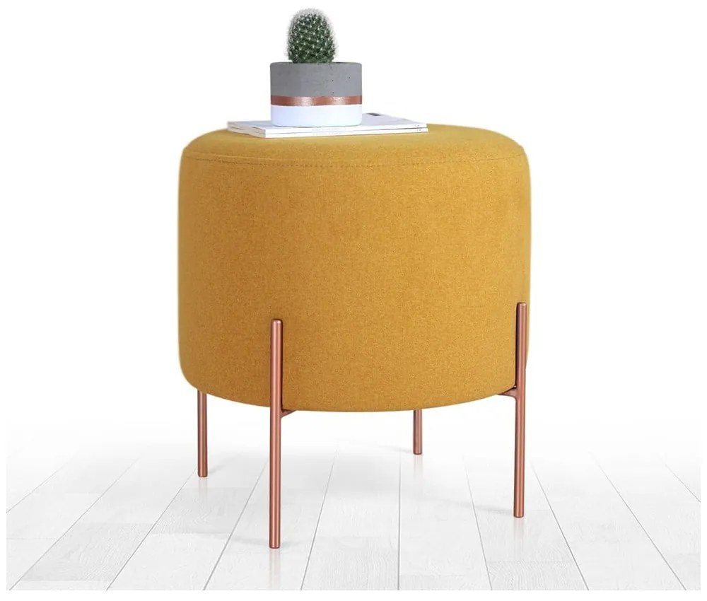 Taburet galben muștar Copper – Artie