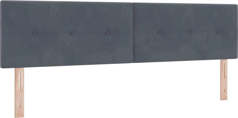 vidaXL Tăblie cap cu headboard Gri închis 180 cm Catifea