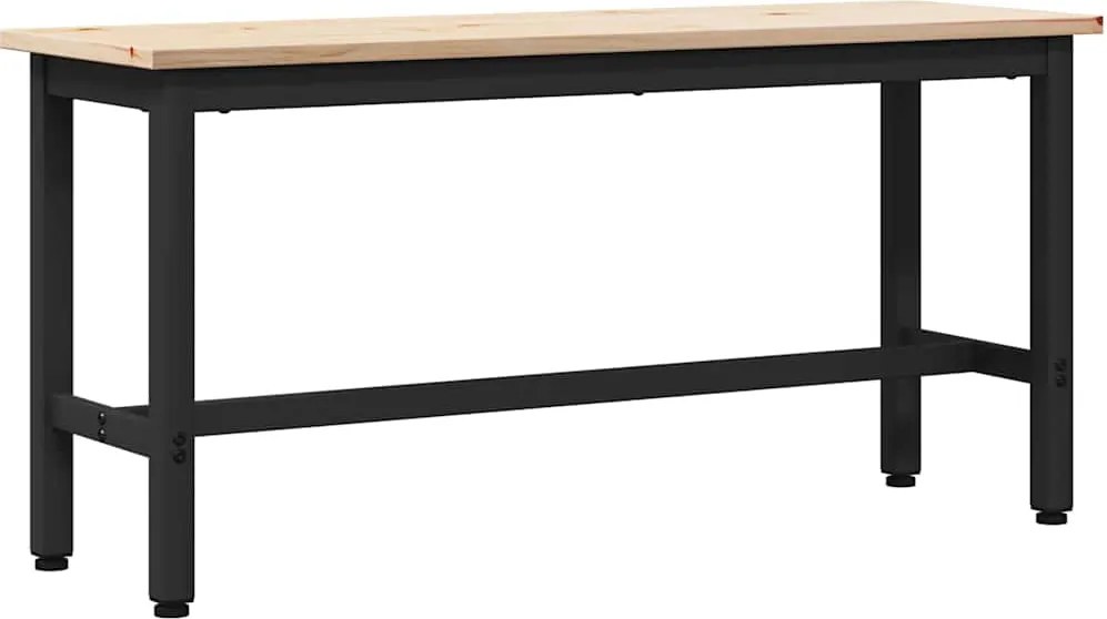 vidaXL Bancă de Dining natural 100 x 32,5 x 49 cm Lemn masiv de pin