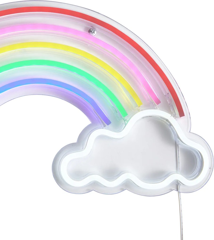 Lampă de perete neon multicoloră incl. LED - Rainbow
