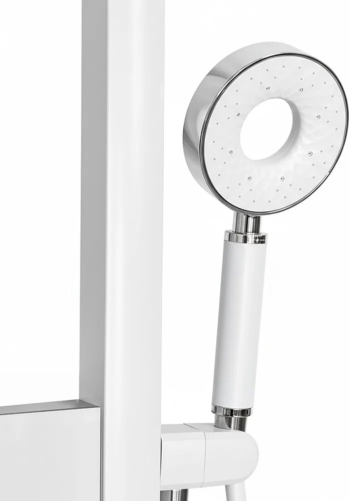 Panou de duș hidromasaj Aquajet alb