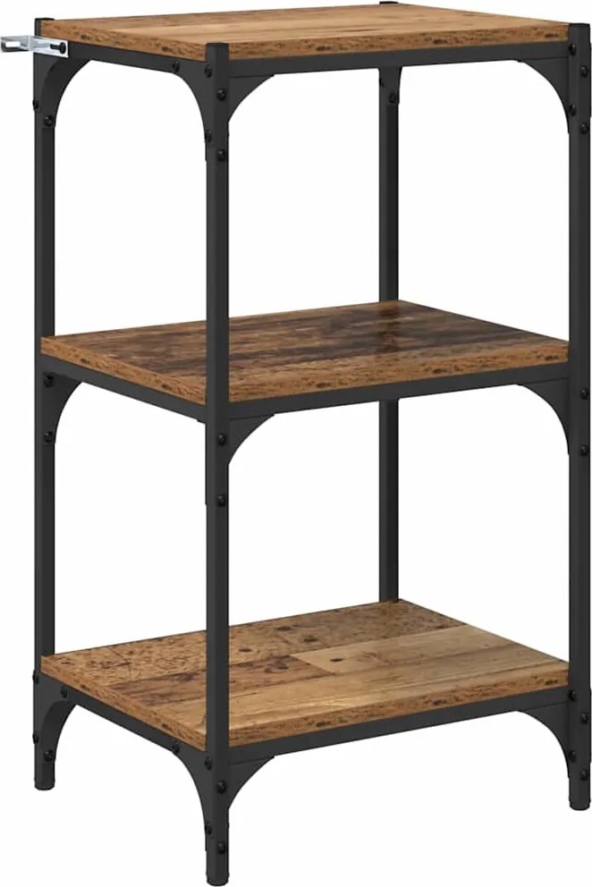 vidaXL Dulap pentru cărți Lemn vechi 40 x 33 x 70,5 cm