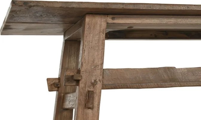 Consolă din lemn de teak reciclat, 140×40×75 cm, „Idomi"