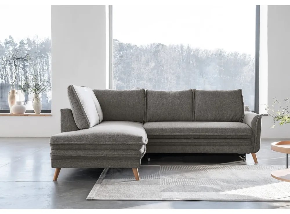 Colțar gri extensibil (cu colț pe partea stângă ) Charming Charlie – Miuform