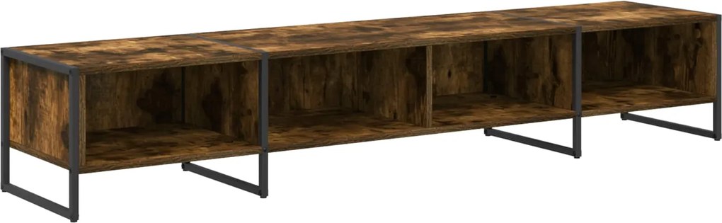 vidaXL Cabinet TV Stejar fumuriu 170.5 x 36 x 30.5 cm Lemn compozit