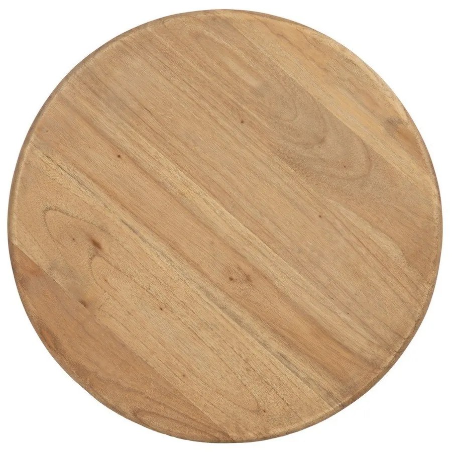 Măsuță auxiliară rotundă din lemn de mindi ø 40 cm Dala – Ixia