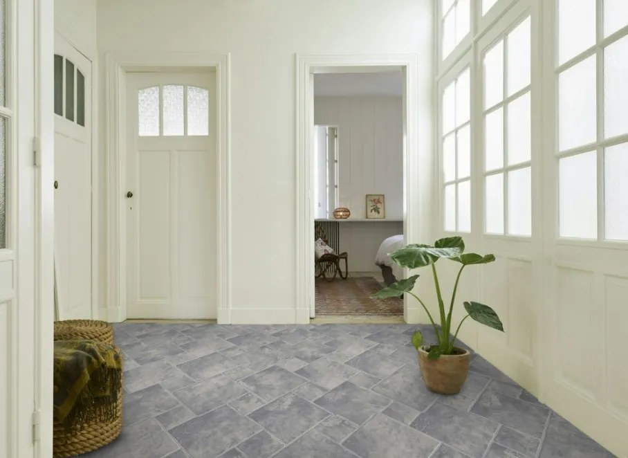 Linoleum Model Sand Stone 911, Latime 200 cm, Gri