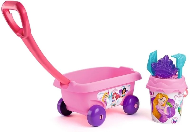 Smoby - Set jucarii nisip carucior Disney Princess cu accesorii