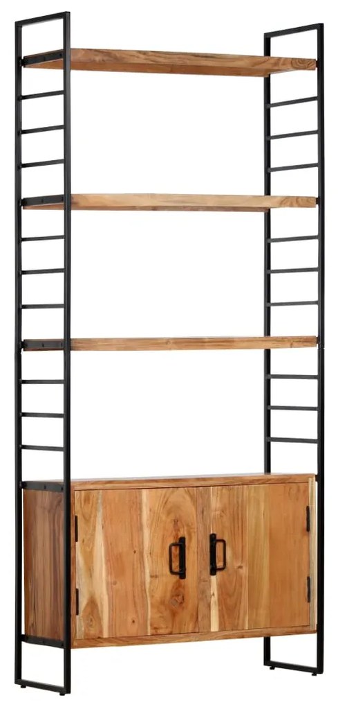 vidaXL Bibliotecă cu 4 niveluri, 80x30x180 cm, lemn masiv de acacia