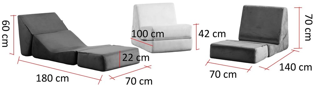 Fotoliu Oringina (gri). 1127310