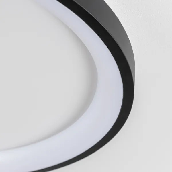 Brilagi - Plafonieră LED reglabilă FALCON SLIM LED/42W/230V Ø 50 cm neagră + telecomandă