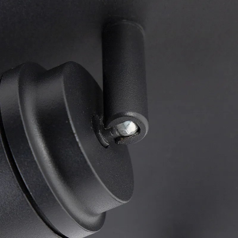 Spot modern pentru baie negru cu 2 lumini IP44 - Ducha