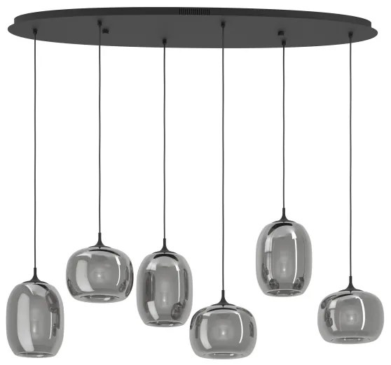 Lustră LED dimabilă pe cablu Eglo 390415 LARVA 6xLED/3,7W/230V 2700-6500K + telecomandă