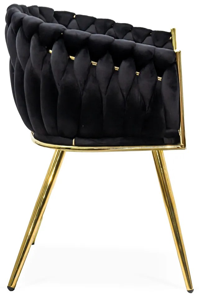 Scaune living catifea BUC 261 negre