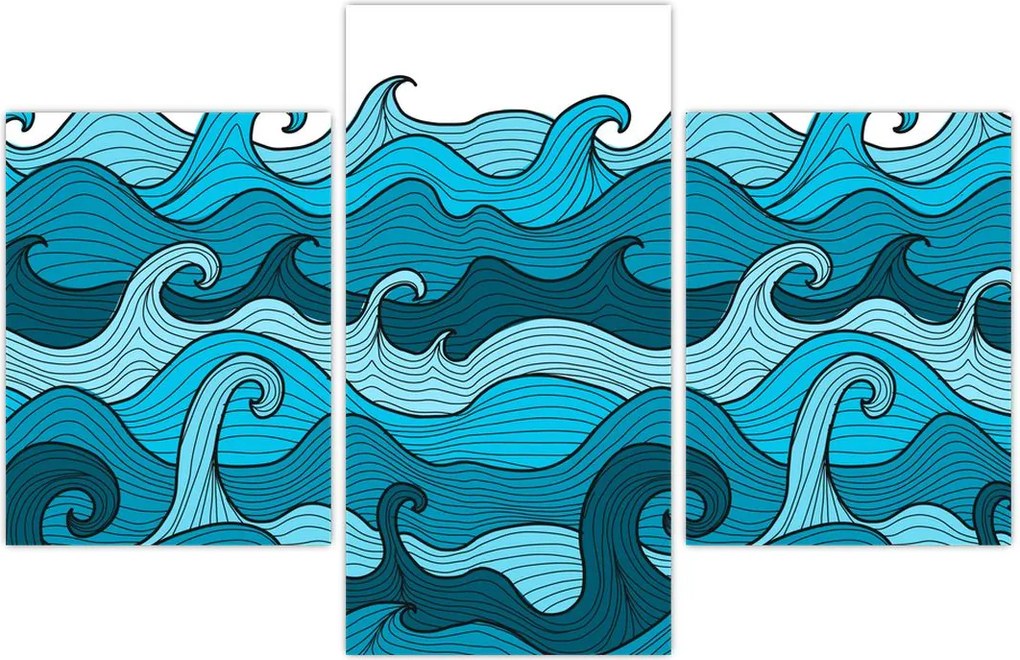 Tablou - Marea, abstracție (90x60 cm)