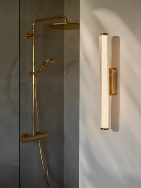 Nordlux - Aplica de perete VIRELLE LED pentru baie, 12W/230V, 3000/4000K, IP44, alamă