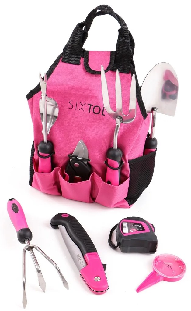 Set scule grădinărit Sixtol Garden pink, 12 buc.,