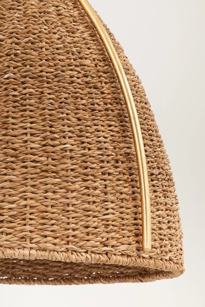 Lustra Suspendata din Franghie Lampakanai, Design Lux, auriu, Woodlawn