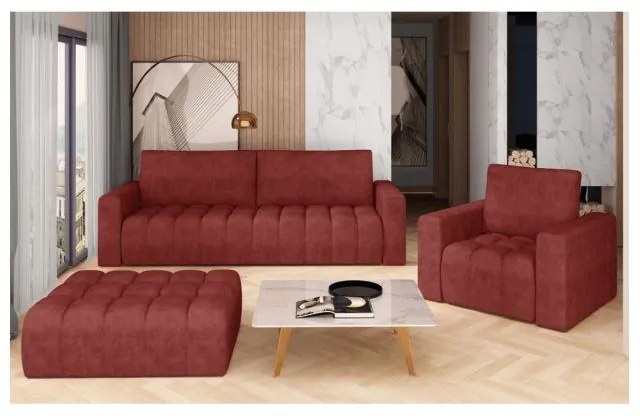 Scaune Lazaro 245cm Rosu