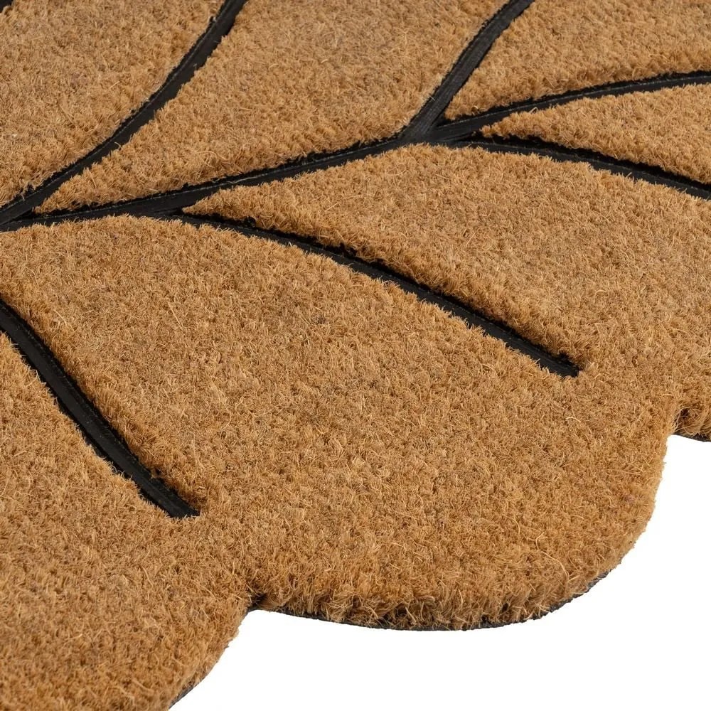 Covoraș de intrare din fibre de nucă de cocos 45x75 cm Leaf – Casa Selección