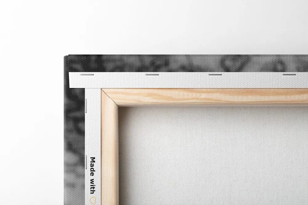 Tablou ceasul din trecut în design alb-negru
